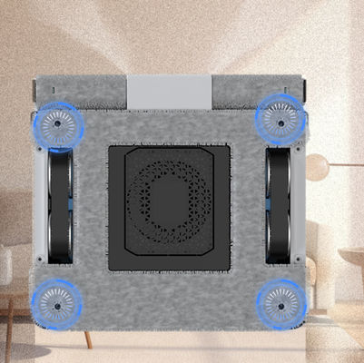 道路の端をきれいにする - ロールブラシ用水スプレーのロボット窓掃除機