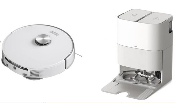 セルフクリーン＆温風乾燥モップ付きロータリーモップロボット掃除機